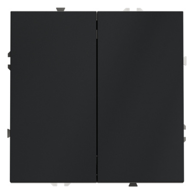 Выключатель двухклавишный Voltum S70 VLS020107 (графит)