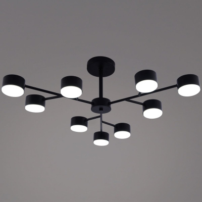 Люстра на штанге Reluce 03726-0.3-09 BK GX53