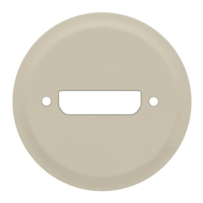 Лицевая панель Legrand Celiane розетки аудио/видео HD15 VGA слоновая кость 066287