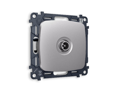 Комплект механизма TV розетки проходной 5-1000 MHz 4dB Ambrella Volt Omega MO513030