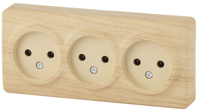 Розетка 3х2P Эра 11-2207-11 Б0020699