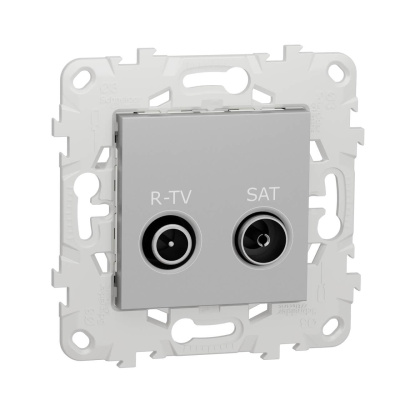 Розетка R-TV/SAT проходная Schneider Electric Unica New NU545630
