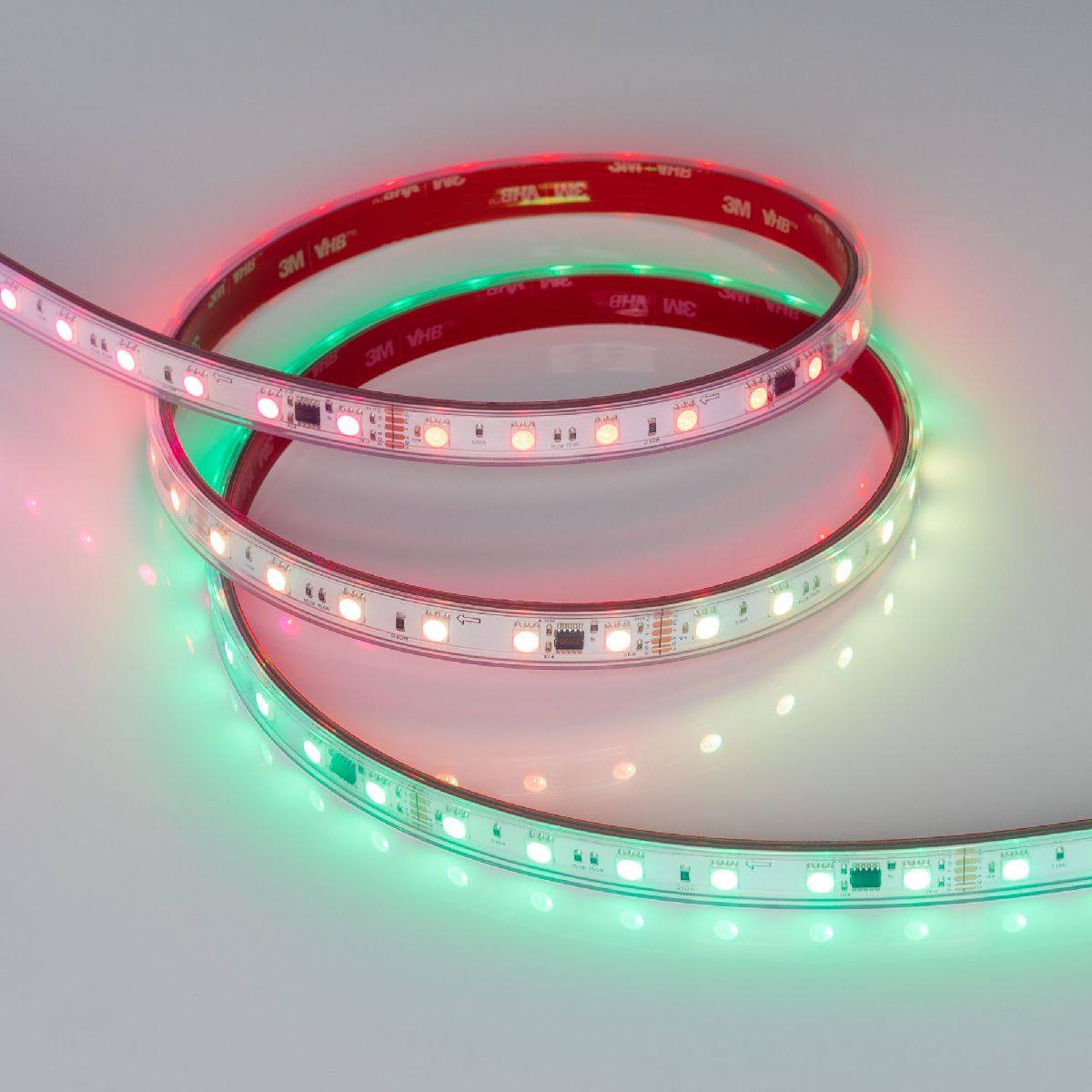Светодиодная герметичная лента Arlight DMX-PFS-B60-12mm 24V RGB-PX6 (14 W/m, IP68, 5060, 5m) 039608