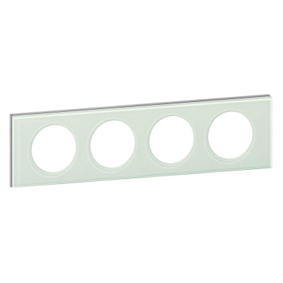 Рамка 4-постовая Legrand Celiane смальта белая глина 069314