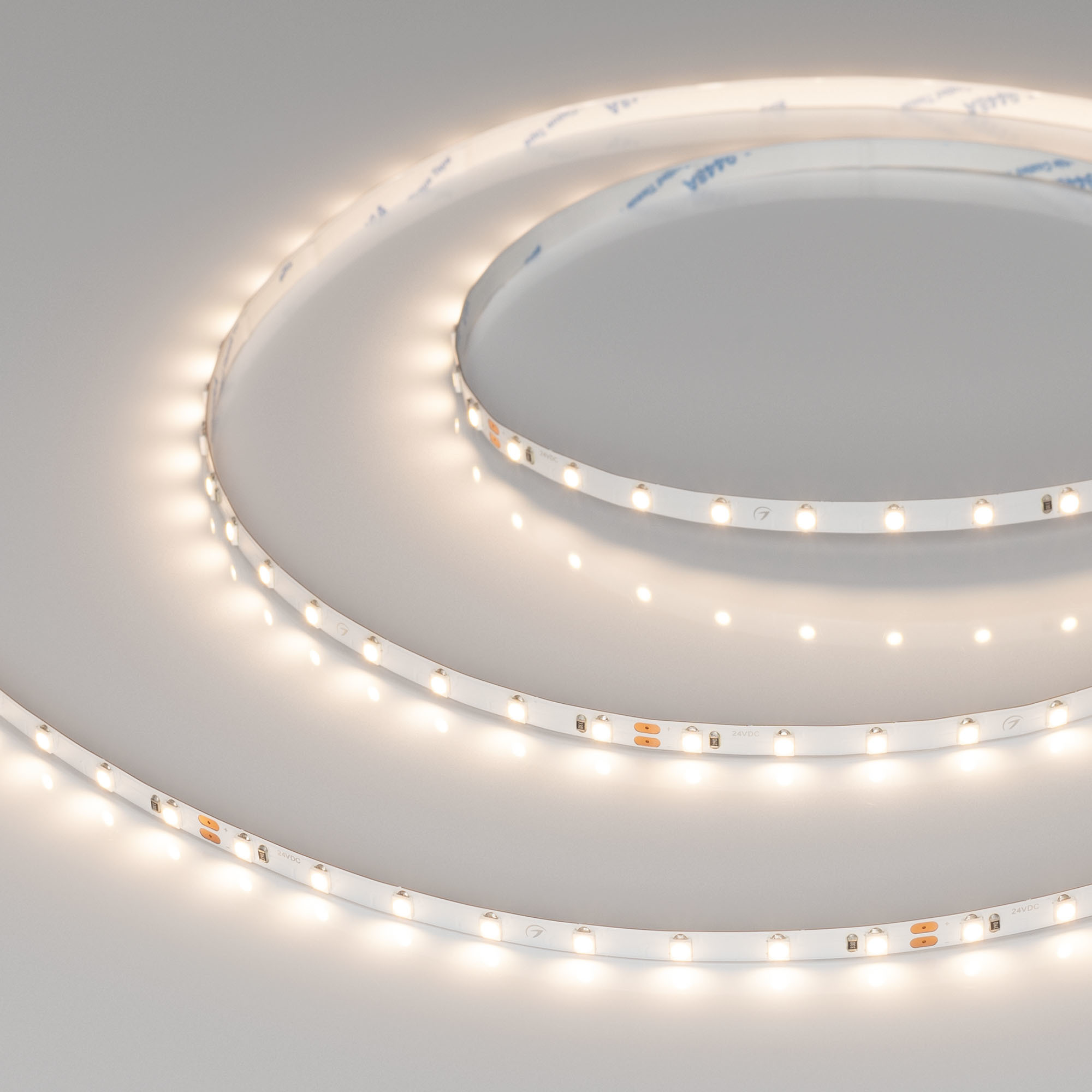 Светодиодная лента Arlight RT-A80-5mm 24V Warm3500 (5 W/m, IP20, 2835, 5m) 037798