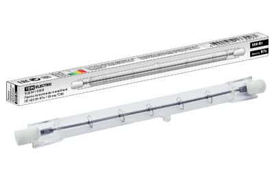 Лампа галогенная TDM Electric R7s 500W 2900K прозрачная SQ0341-0003
