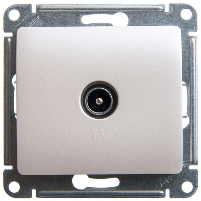 Розетка TV оконечная 1DB Systeme Electric Glossa Перламутр GSL000691