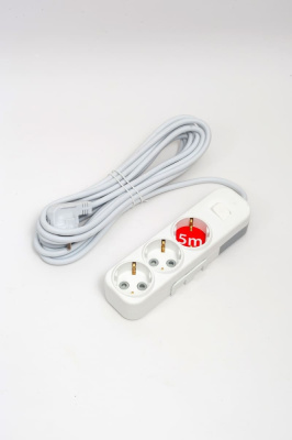 Удлинитель с/з 3вх с защитными шторками с включателем ELBI Myra 527-010205-312