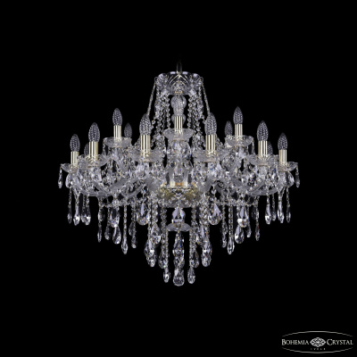 Подвесная люстра Bohemia Ivele Crystal 1415/12+6/300 G