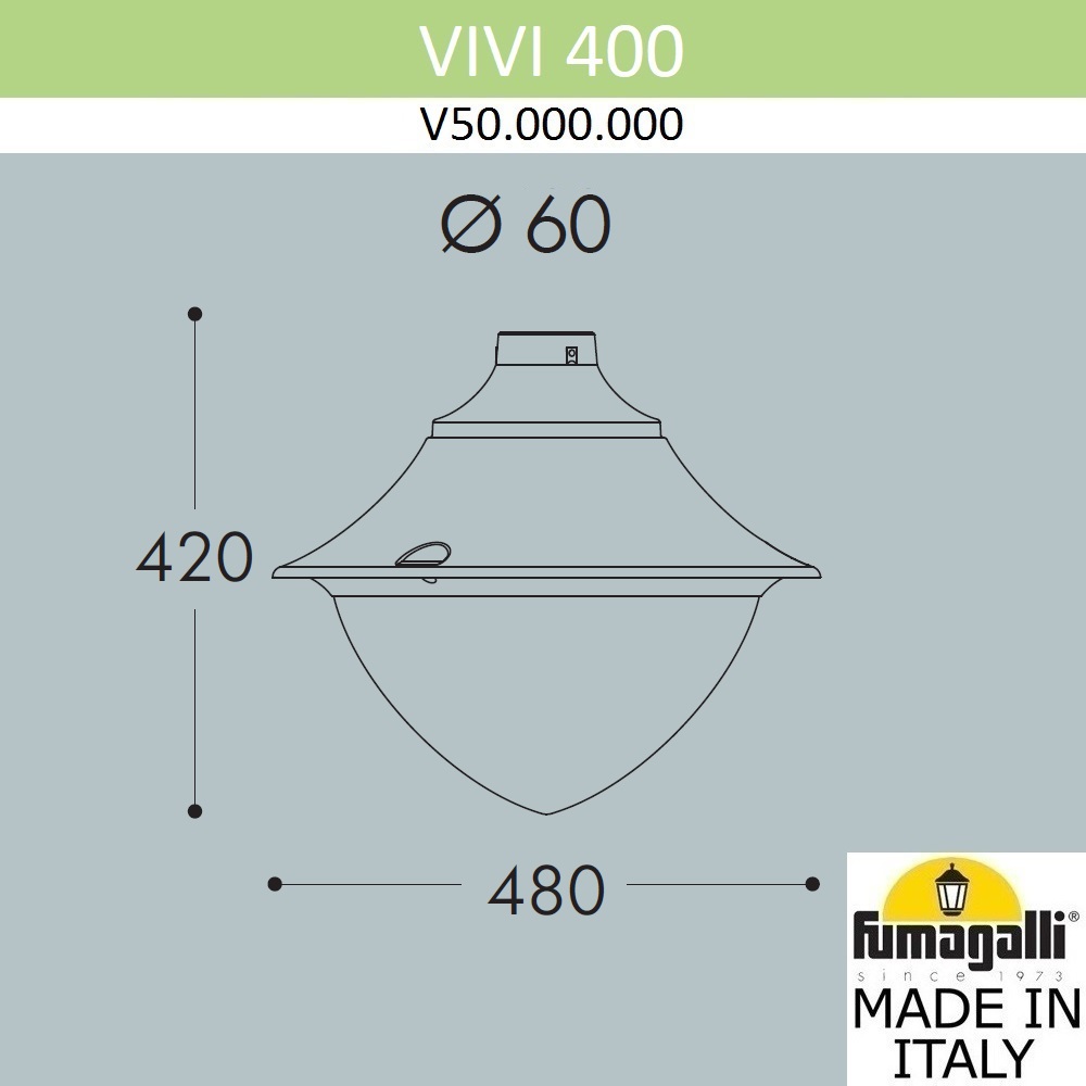 Уличный светильник Fumagalli Vivi V50.000.000.AXH27