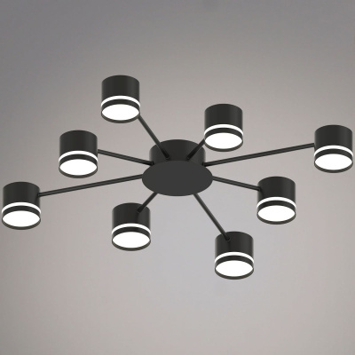 Потолочная люстра Reluce 06730-0.3-08 GX53 BK