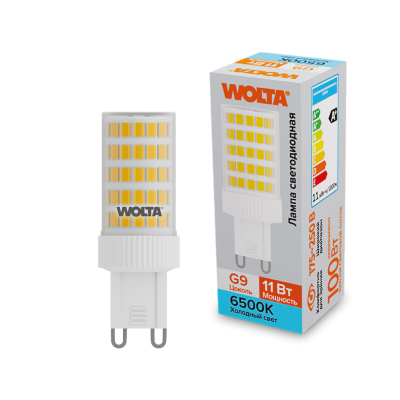 Светодиодная лампа WOLTA 11Вт 6500K G9 кукуруза матовая WSTD-JCD-11W6KG9-C