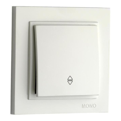 Выключатель одноклавишный проходной Mono Electric Despina 10А 250В жемчуг 102-252525-109