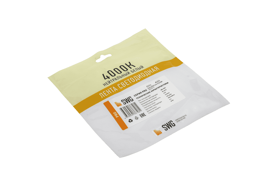 Светодиодная лента SWG SWG2P60-24-4.8-NW 005271