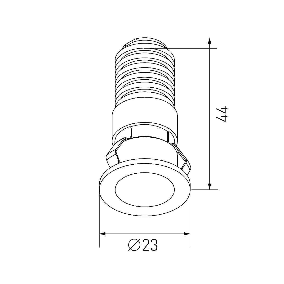 Встраиваемый светильник Designled DL-74180WH-1-WW 020326