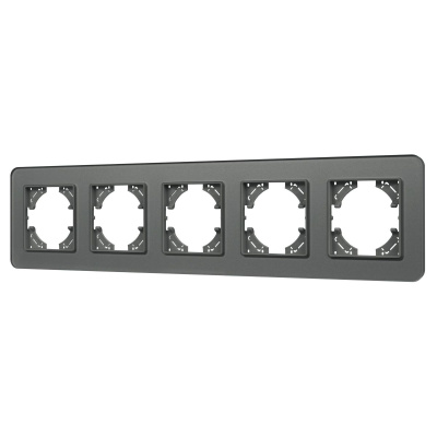Рамка на 5 постов стеклянная Arlight FRM-OMALI-SFGS-5-GR 049722