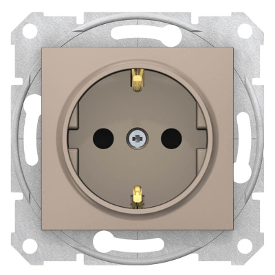 Розетка Schneider Electric Sedna с з/к со шторками 16A 250V SDN3001768