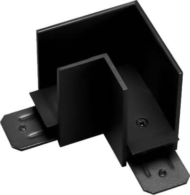 Трековый соединитель угловой внутренний EKS COLIBRI чёрный, 100 шт/кор 0У-00001345