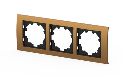 Рамка трехместная ELBI Zena Platin 500-073500-227