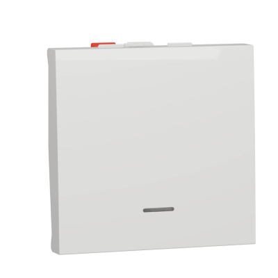Переключатель одноклавишный с нейтралью Schneider Electric Unica New NU320318S
