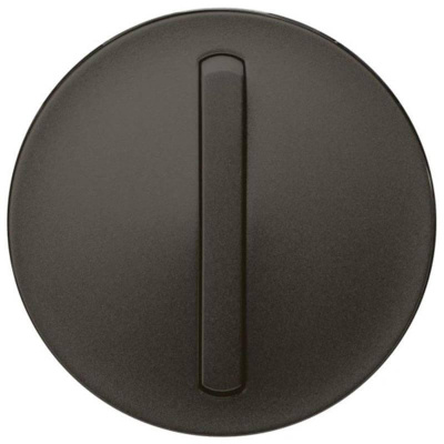 Лицевая панель Legrand Celiane выключателя одноклавишного с контурной подсветкой графит 065203