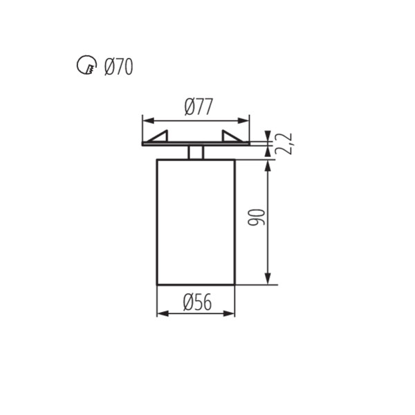 Спот Kanlux Chiro GU10 DTO-B 29311