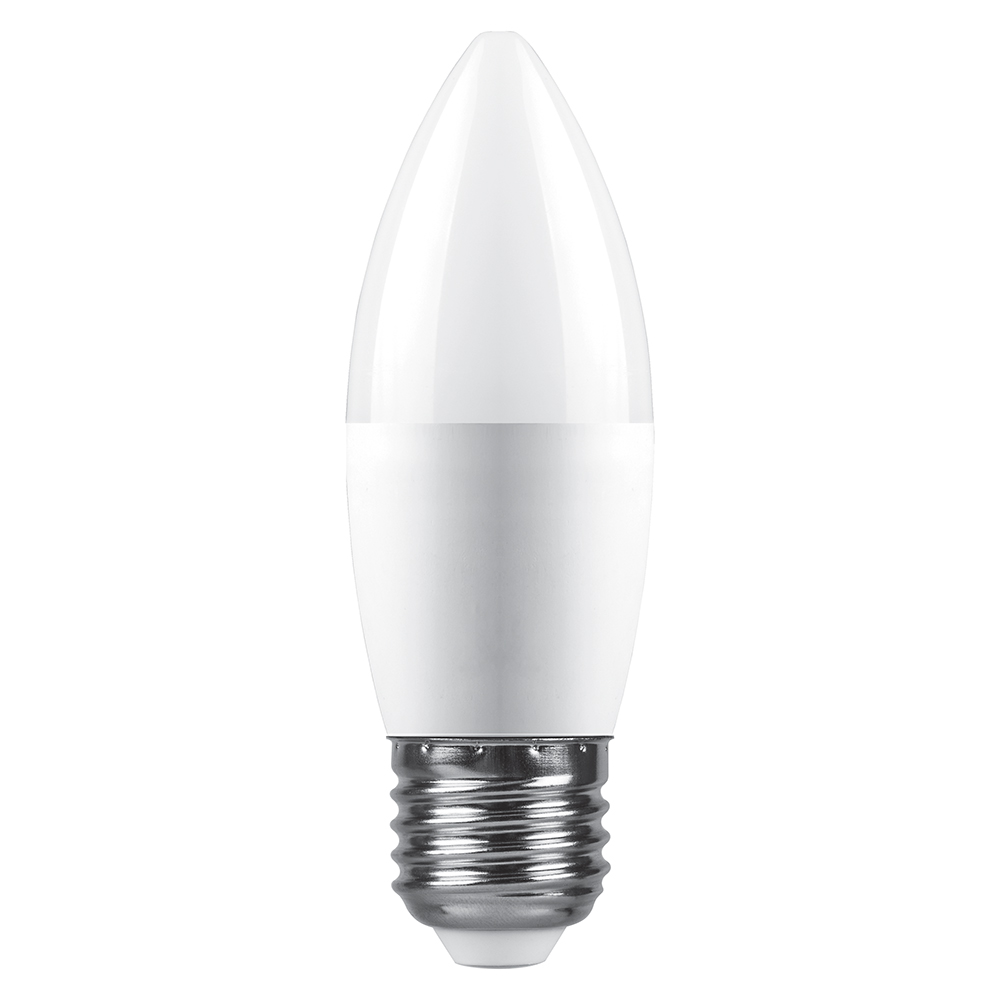 Лампа светодиодная Feron LB-980 свеча матовая E27 15W 175-265V 4000K 52070