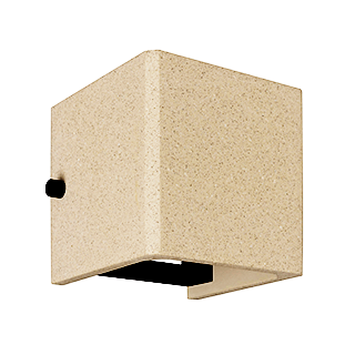 Уличный настенный светильник Arlight LGD-PERAN-WALL-S120x120-6W Warm3000 (Light ivory, 0-80 deg, 230V) (IP65 Бетон) 061760