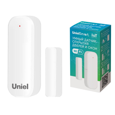 Умный датчик открытия дверей и окон Wi-Fi Uniel UL-00011705 USN-A510 OS/WF WHITE