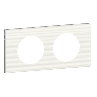 Рамка 2-постовая Legrand Celiane Corian белый рельеф 069012