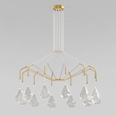 Подвесная люстра Eurosvet Birne 201002/12 латунь Smart a071499