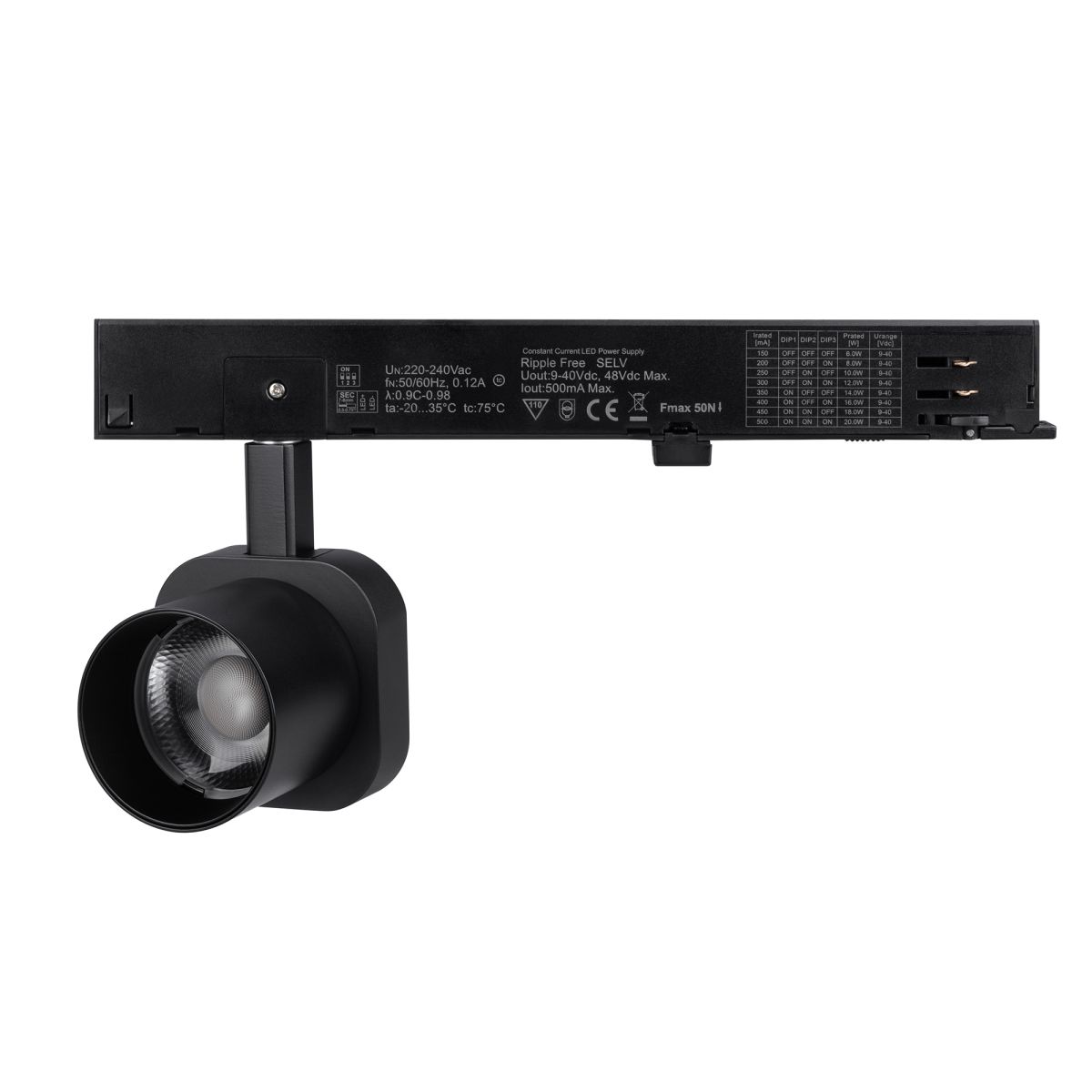 Трековый трехфазный светильник Arlight LGD-DIAFILM-4TR-R60-10W Warm2700 (BK, 60 deg, 230V) (IP20 Металл) 061493