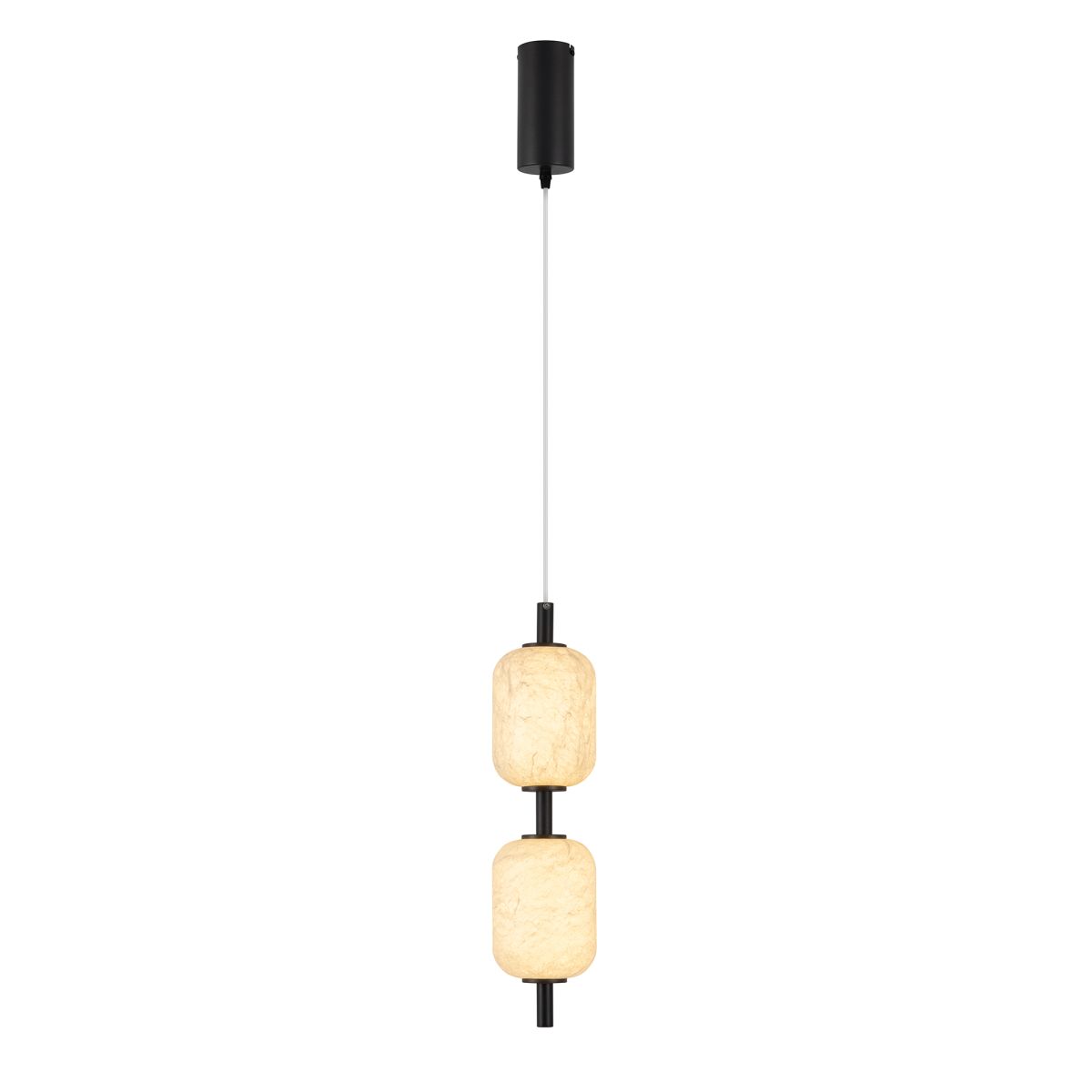 Подвесной светильник Arlight SP-CARAMELA-HANG-R120-7W Warm2700 (BK, 300 deg, 230V) (IP20, Натуральный шелк) 056886