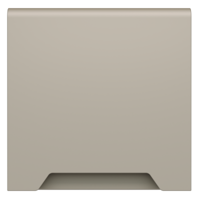 Накладка для розетки с заземлением, защитными шторками и крышкой Voltum S70 (кашемир) VLS000803