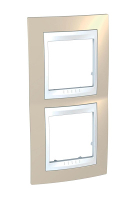 Рамка 2-постовая вертикальная Schneider Electric Unica Хамелеон MGU6.004V.867