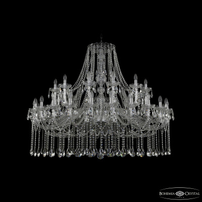 Подвесная люстра Bohemia Ivele Crystal 1413/24+12/530 Ni