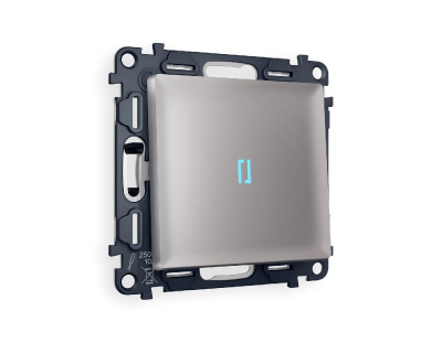 Комплект механизма 1-кл выключателя с подсветкой Ambrella Volt Alfa MA502020