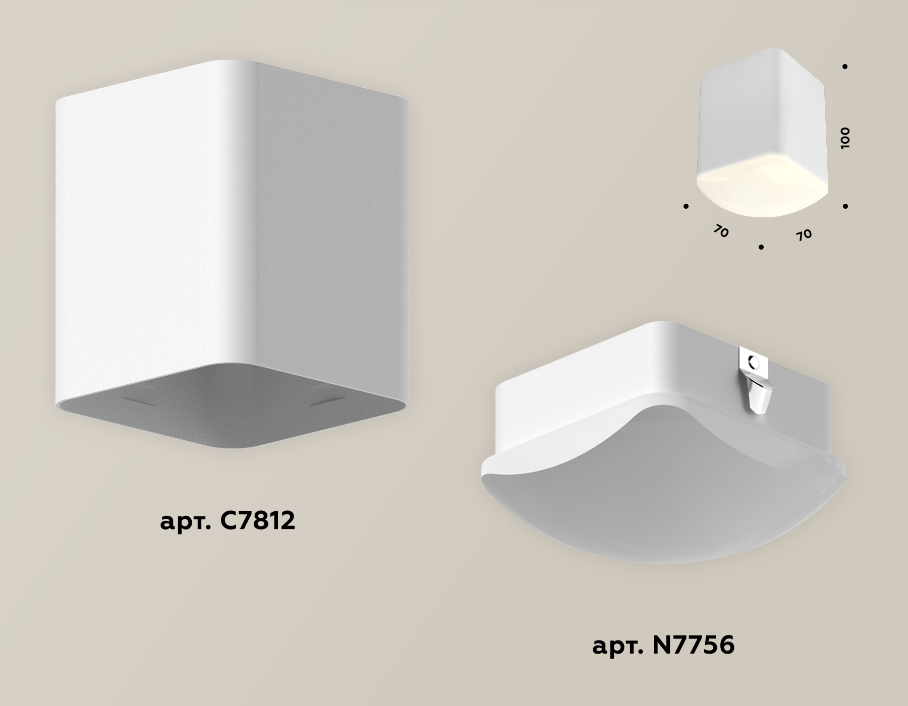 Потолочный светильник Ambrella Light Techno Spot XS7812022 (C7812, N7756)