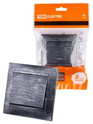 Выключатель одноклавишный с подсветкой Лама TDM Electric SQ1815-0646