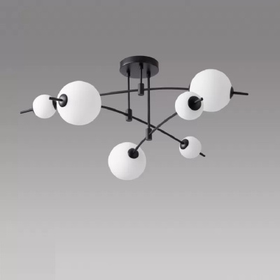 Потолочная люстра iLedex Epical 6827-6 BK+WH