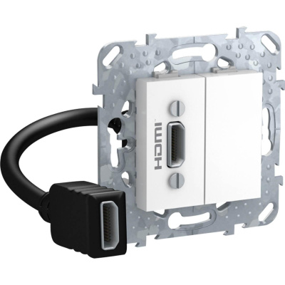 Розетка компьютерная HDMI с переходником Schneider Electric Unica MGU5.430.18ZD