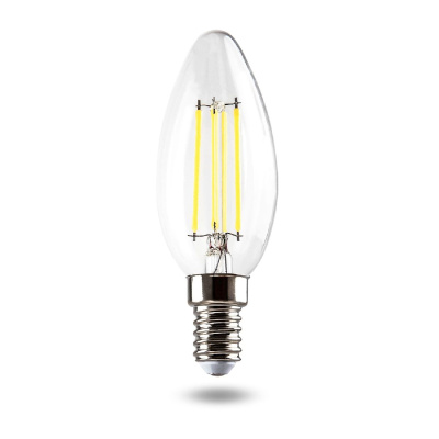 Светодиодная лампа MODELUX lamp ML2853- С35-15W-Е14-4500 clear свеча прозрачная