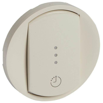 Лицевая панель Legrand Celiane выключателя одноклавишного с выдержкой времени слоновая кость 066253