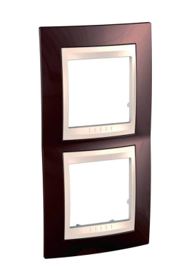 Рамка 2-постовая вертикальная Schneider Electric Unica Хамелеон MGU6.004V.551