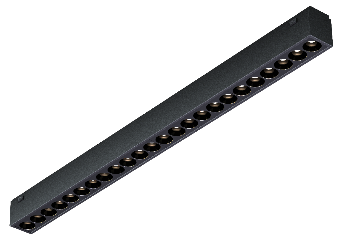 Трековый магнитный светильник iLedex Vision SMART 4825-039-L389-24W-36DG-BK