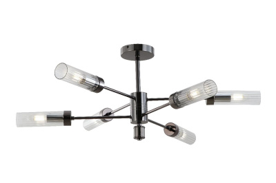 Люстра на штанге iLamp Evolution 15609-6 AN+CL