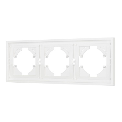 Рамка пластиковая на 3 поста Arlight FRM-TENDO-SFPL-3-WH 054653