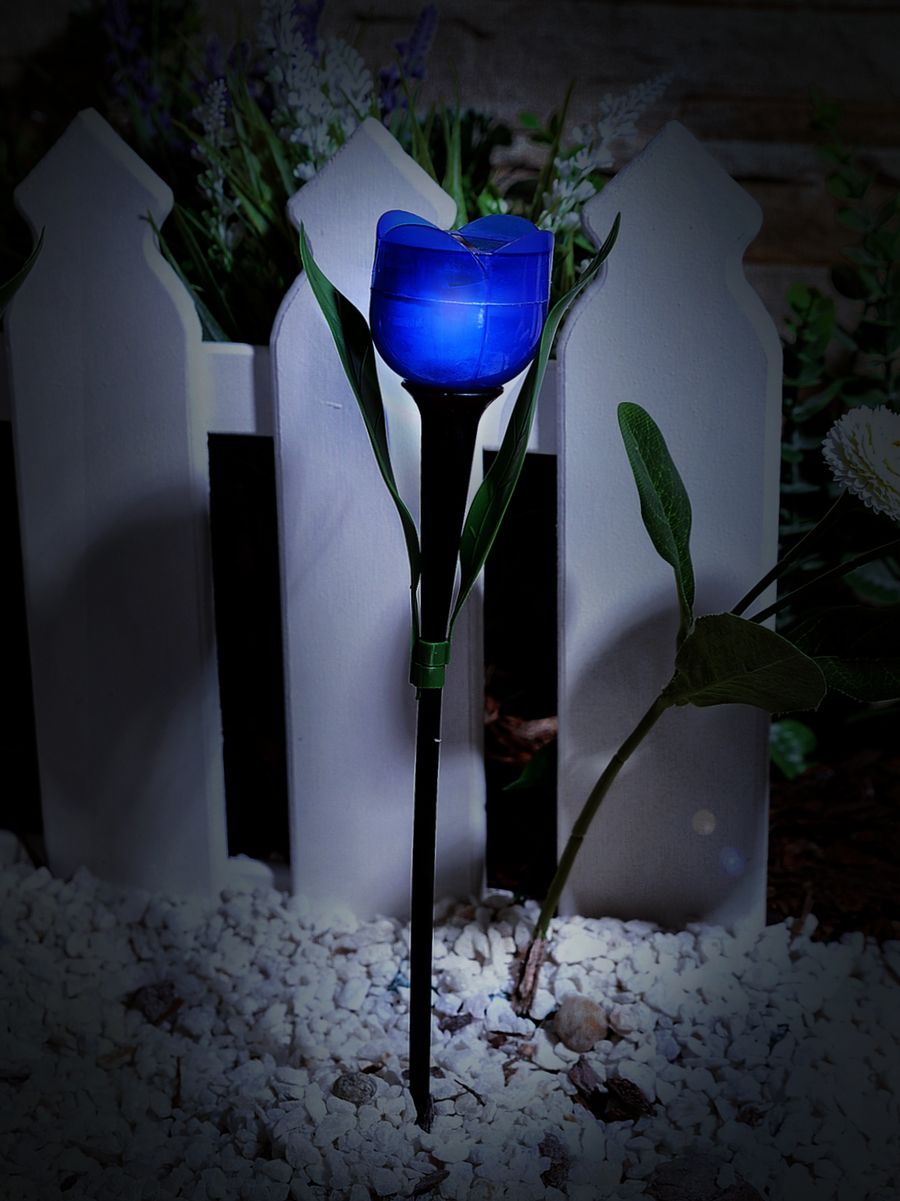 Светильник на солнечных батареях (UL-00004279) Uniel Promo USL-C-454/PT305 Blue Tulip