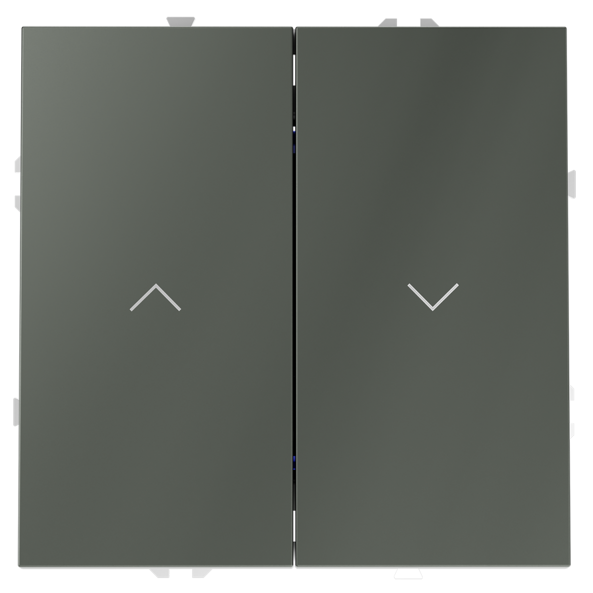 Выключатель встраиваемый Voltum S70 для жалюзи 10А, (титан) VLS020706