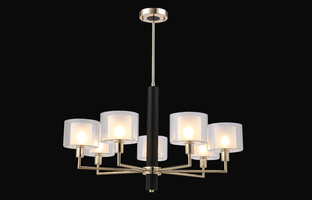 Люстра на штанге Crystal Lux MAESTRO SP-PL7 GOLD